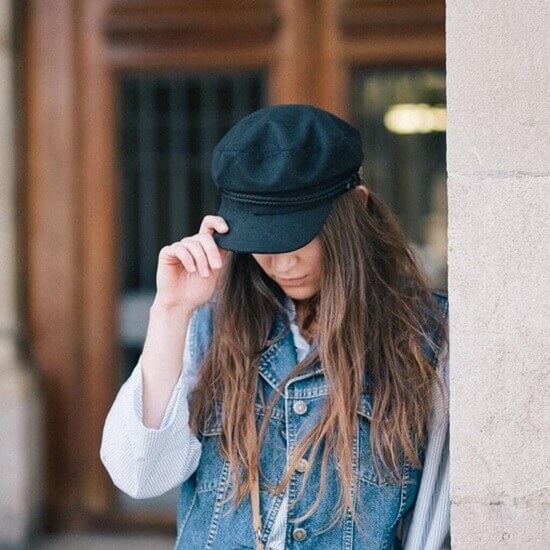 Women fiddler cap/Fishermen cap/Breton shops style hat/grey hat