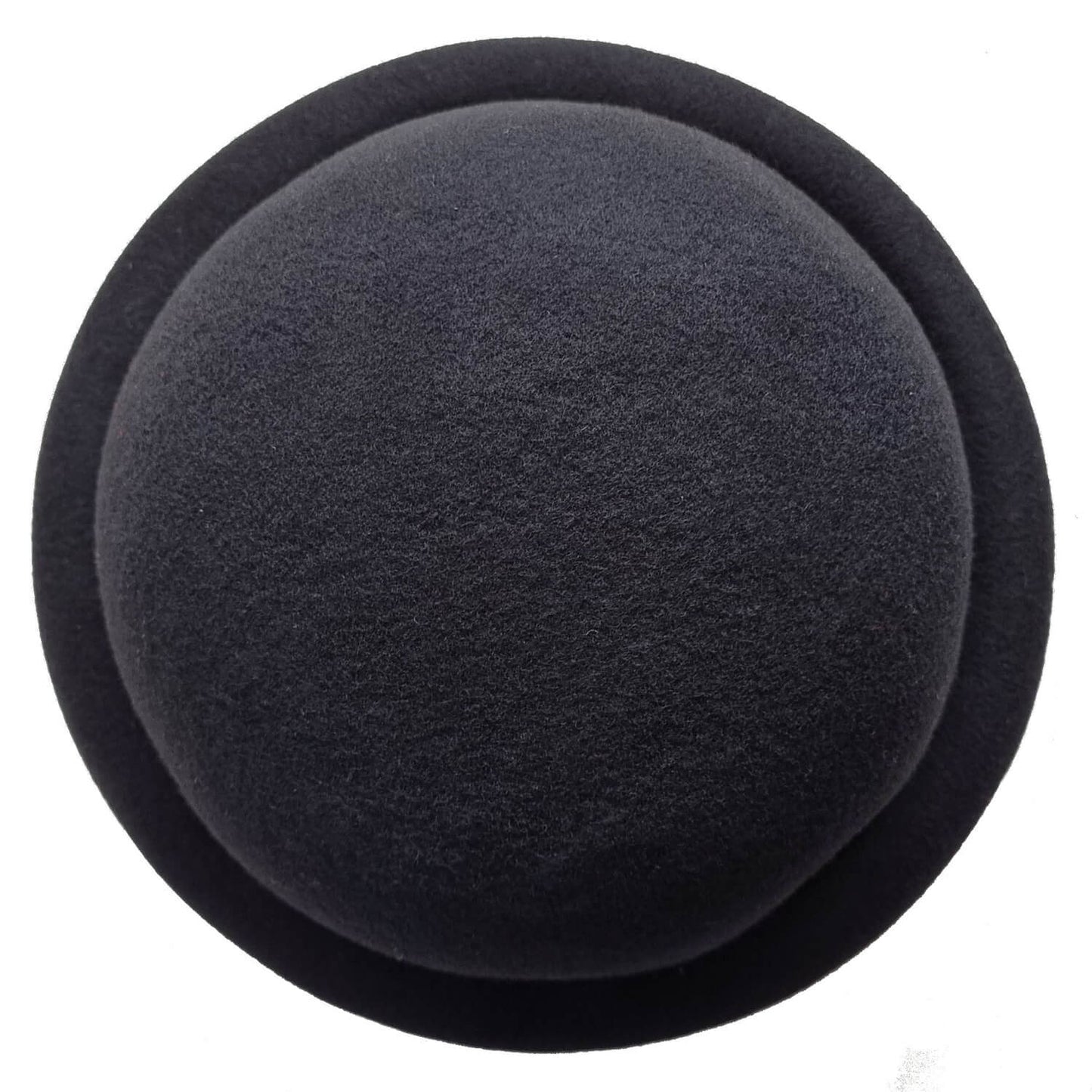 Cloche Hat, Black, Bell Shaped, Bowler, Top View