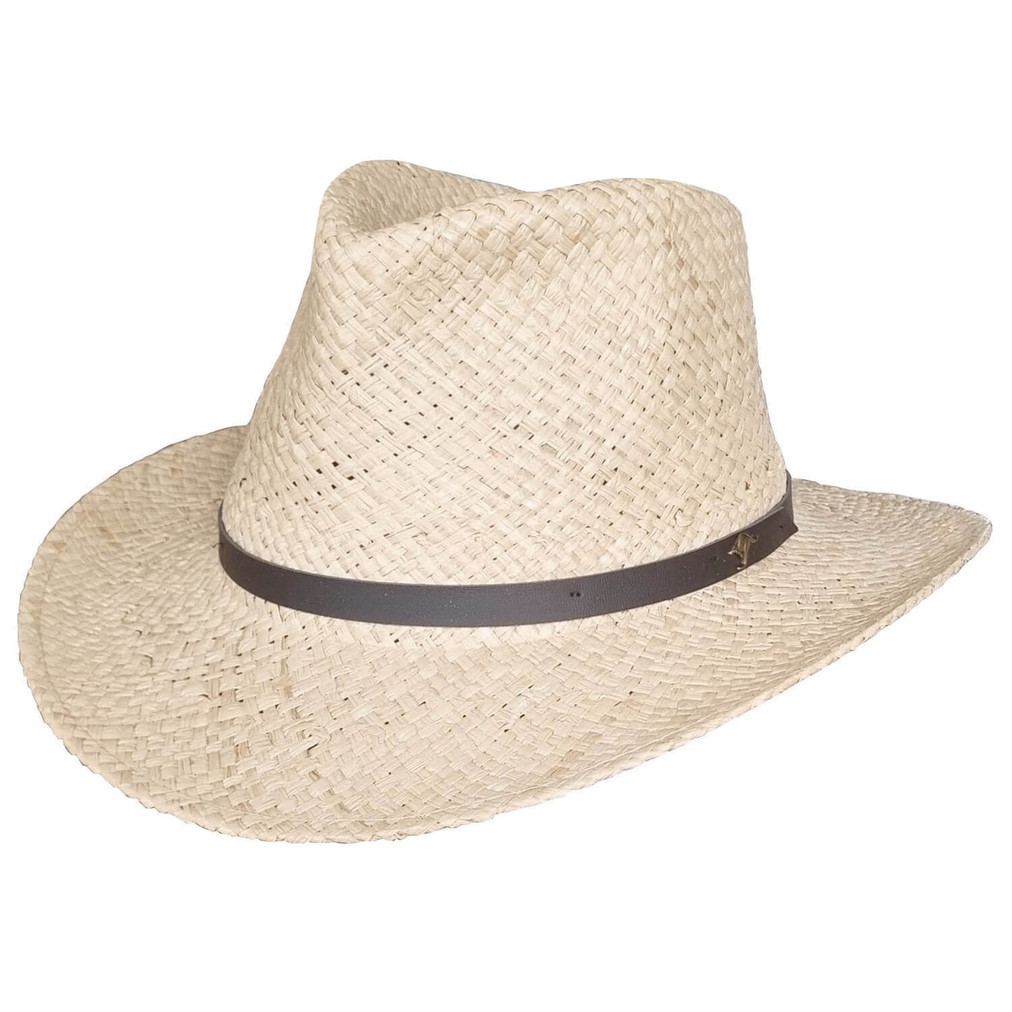Raffia Straw Sun Hat, Natural, Cowboy Hat