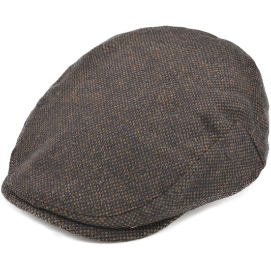 Flat Cap, Brown, Barleycorn Design