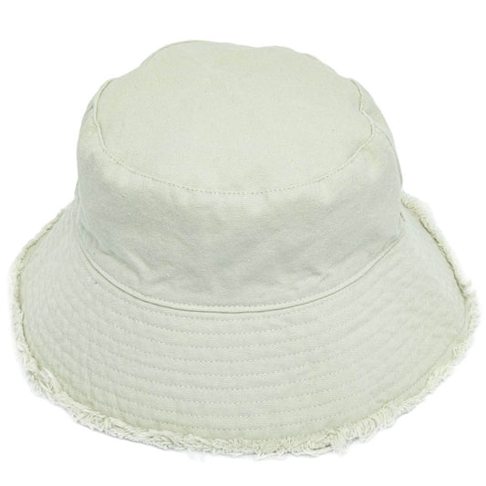 Bucket Hat, Sage Green, Frayed Edge