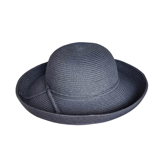 Sun Hat, Navy Blue, Womens, Wide Brim
