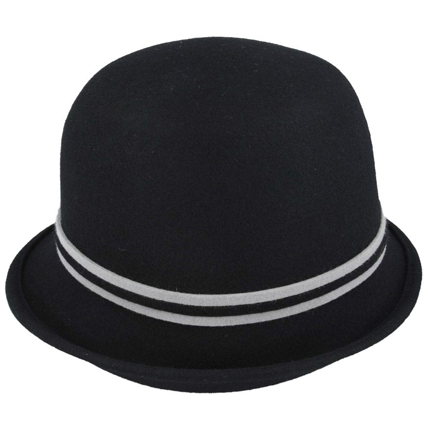 Cloche Hat, Black, 1920s Hats, Rear View