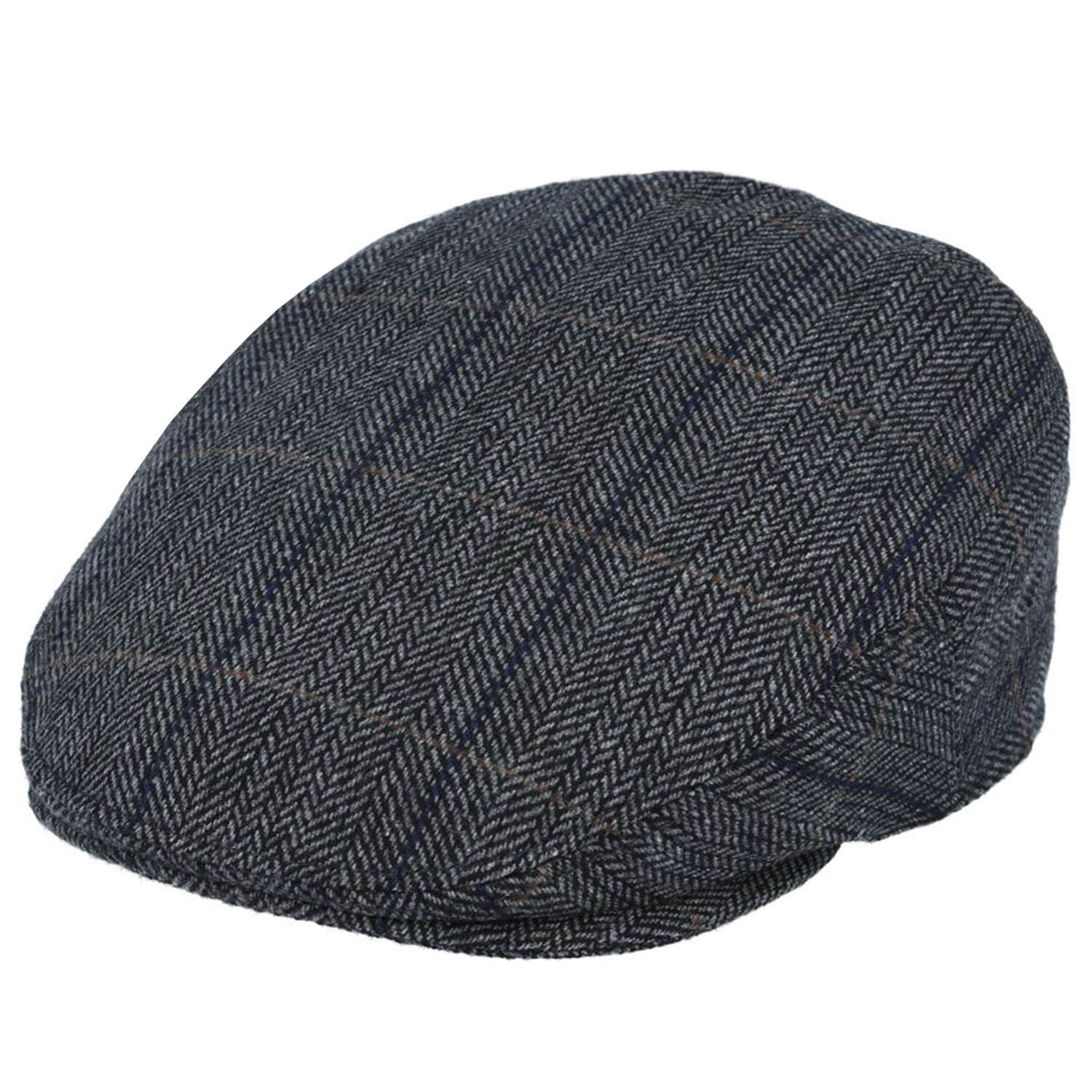 Buy Flat Cap Grey Check Flat Caps Gr8 Hats