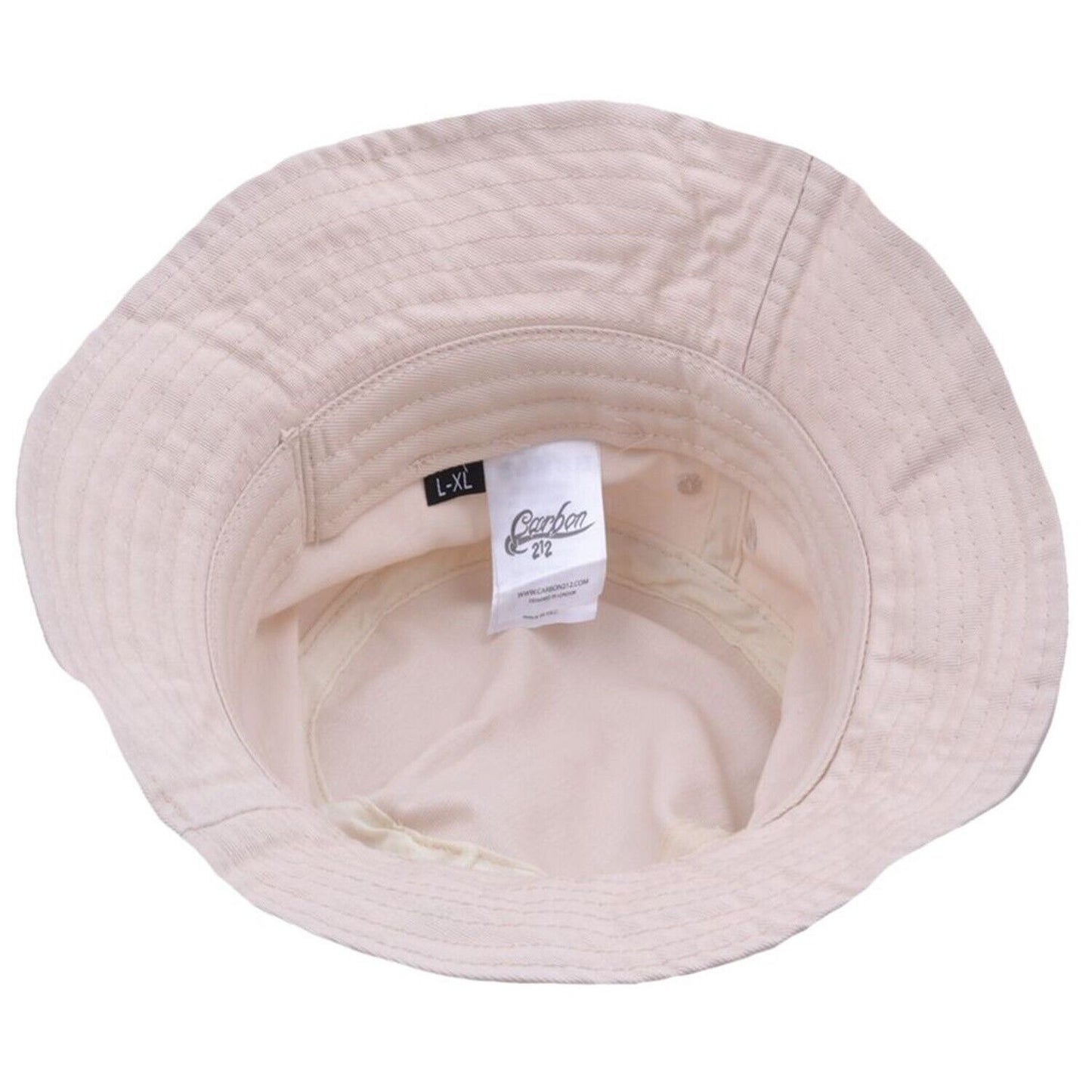 Bucket Hat, Beige, Cotton, Lining View