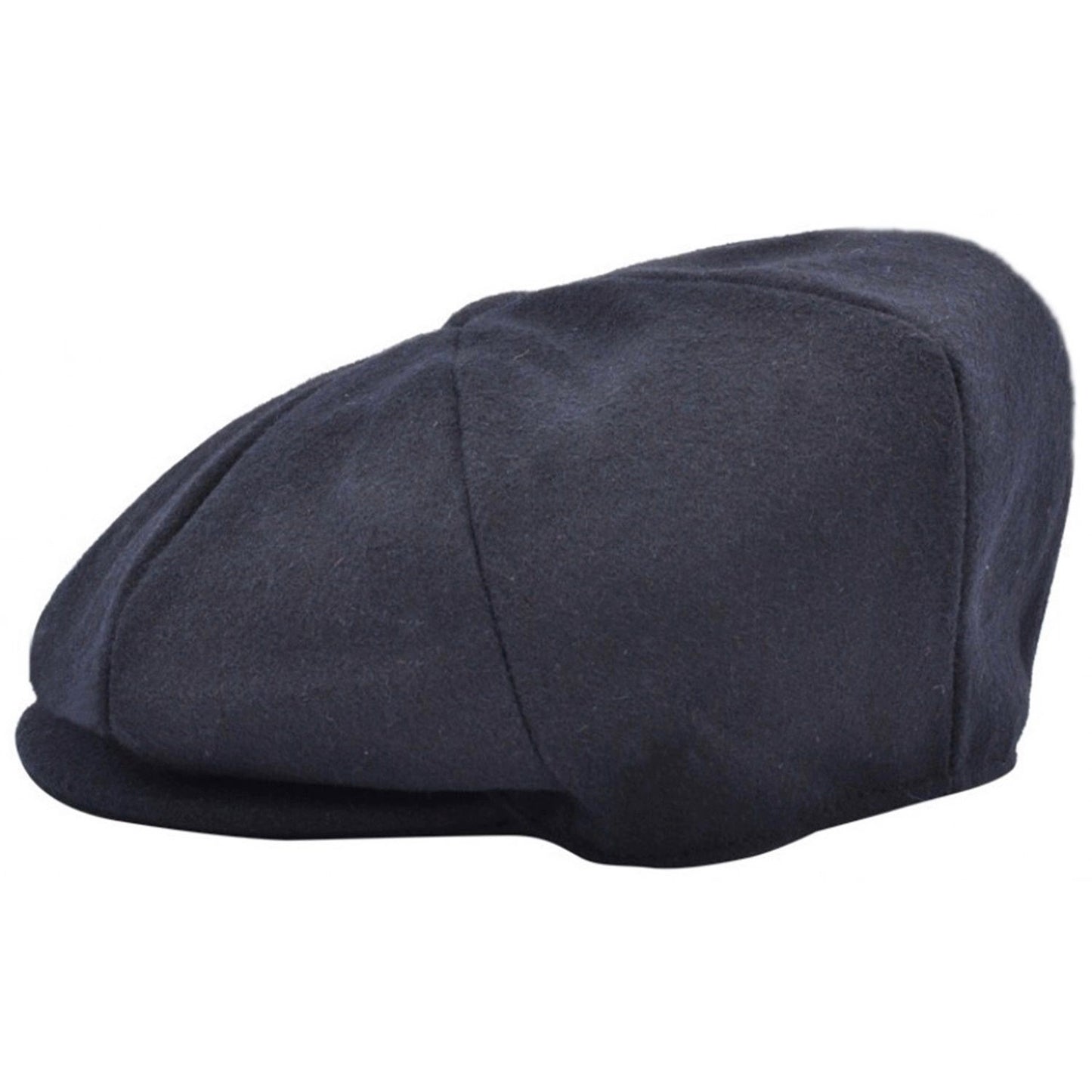 Newsboy Cap, Navy Blue, Plain, Baker Boy, Hat, Side View