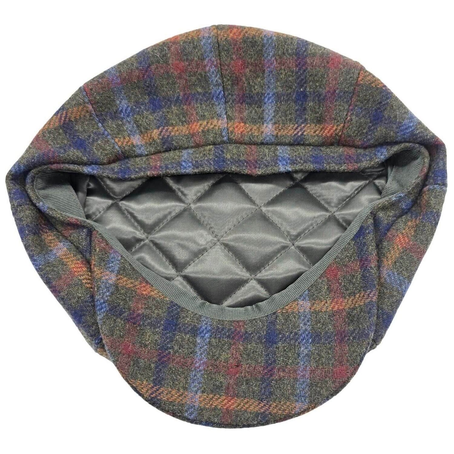 Baker Boy Hat, Green, Lining Vew