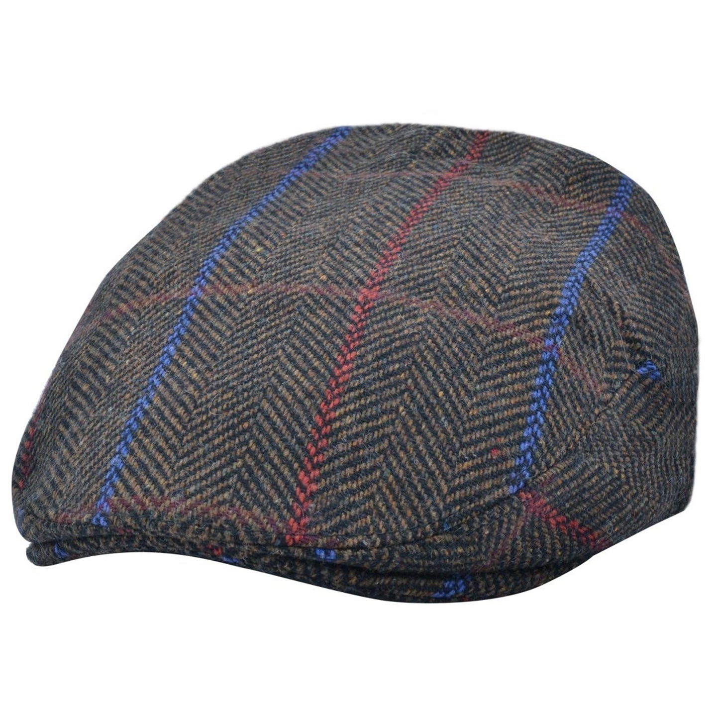Flat Cap, Brown, Striped