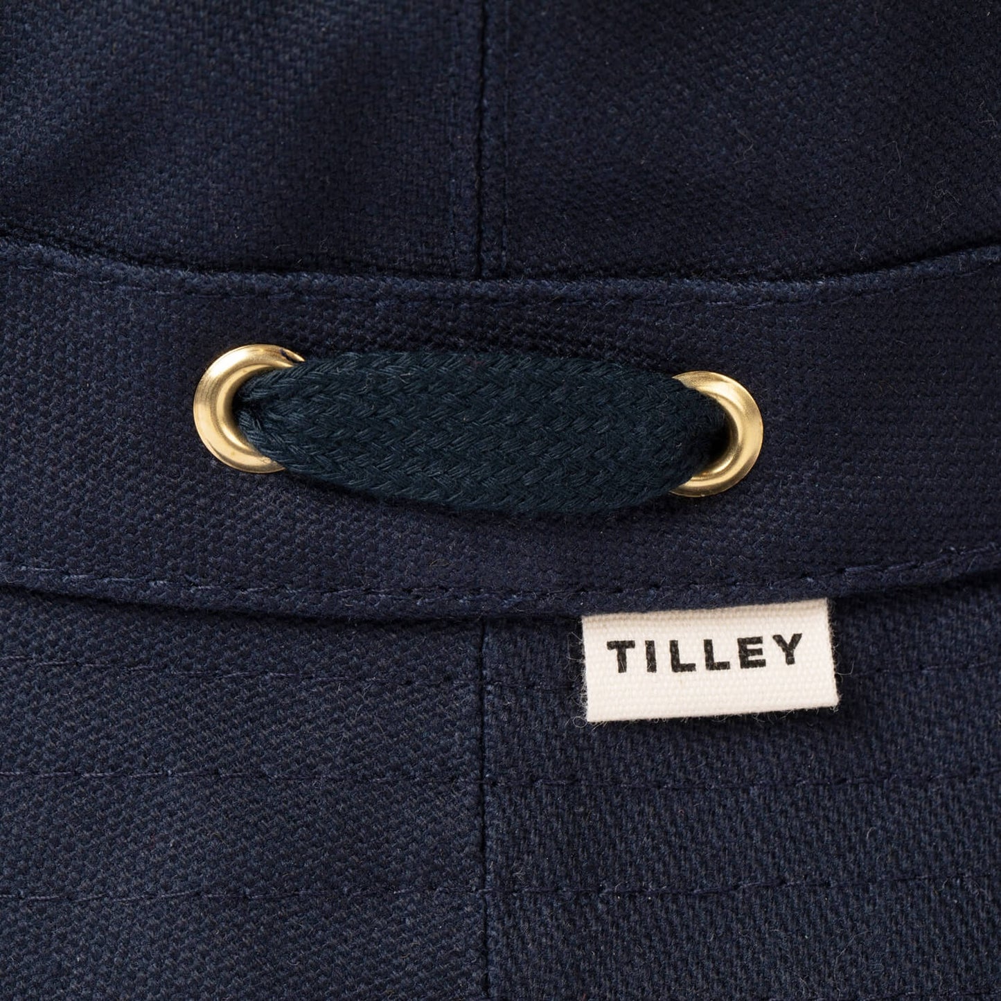 Tilley T1 Bucket Hat, Navy Blue, Sun Hat, Side View