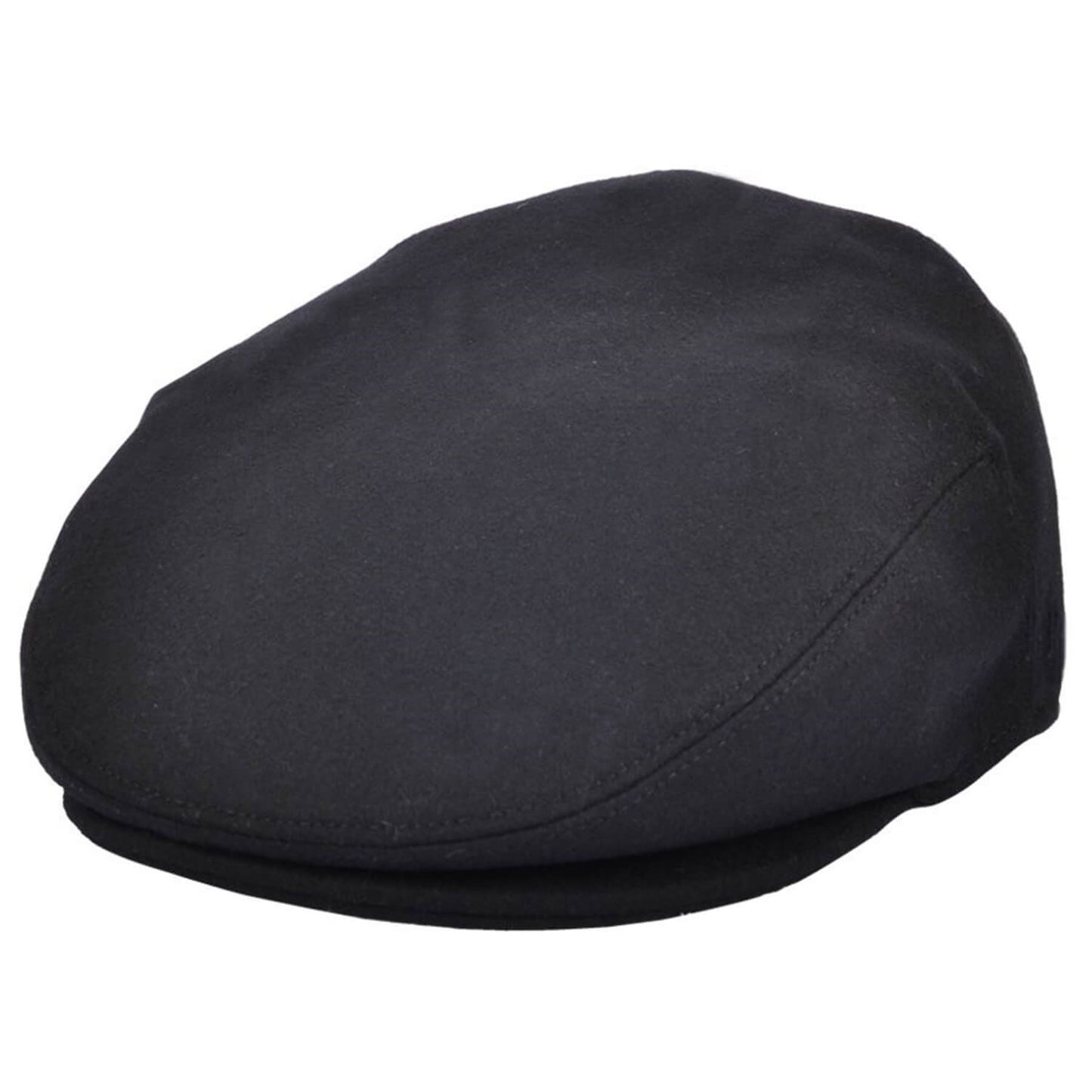 Flat Cap, Black, Wool, Hat
