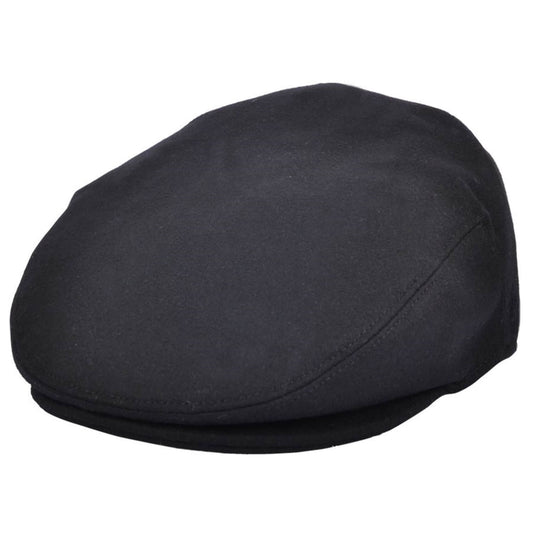 Flat Cap, Black, Wool, Hat