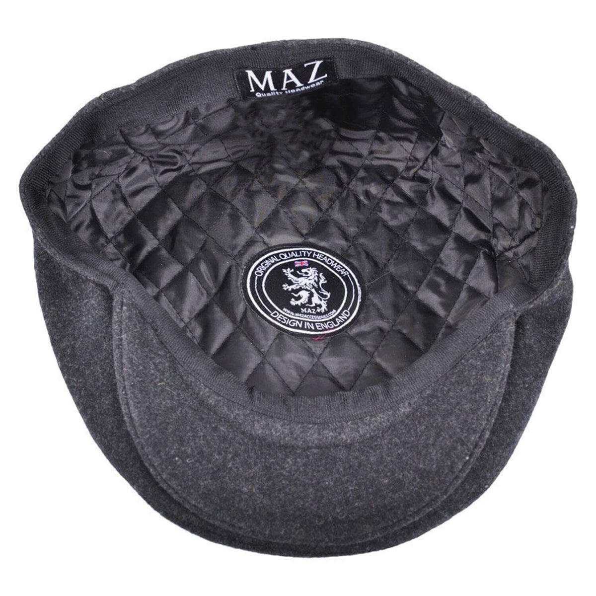 Flat Cap, Grey, Wool, Hat, Lining