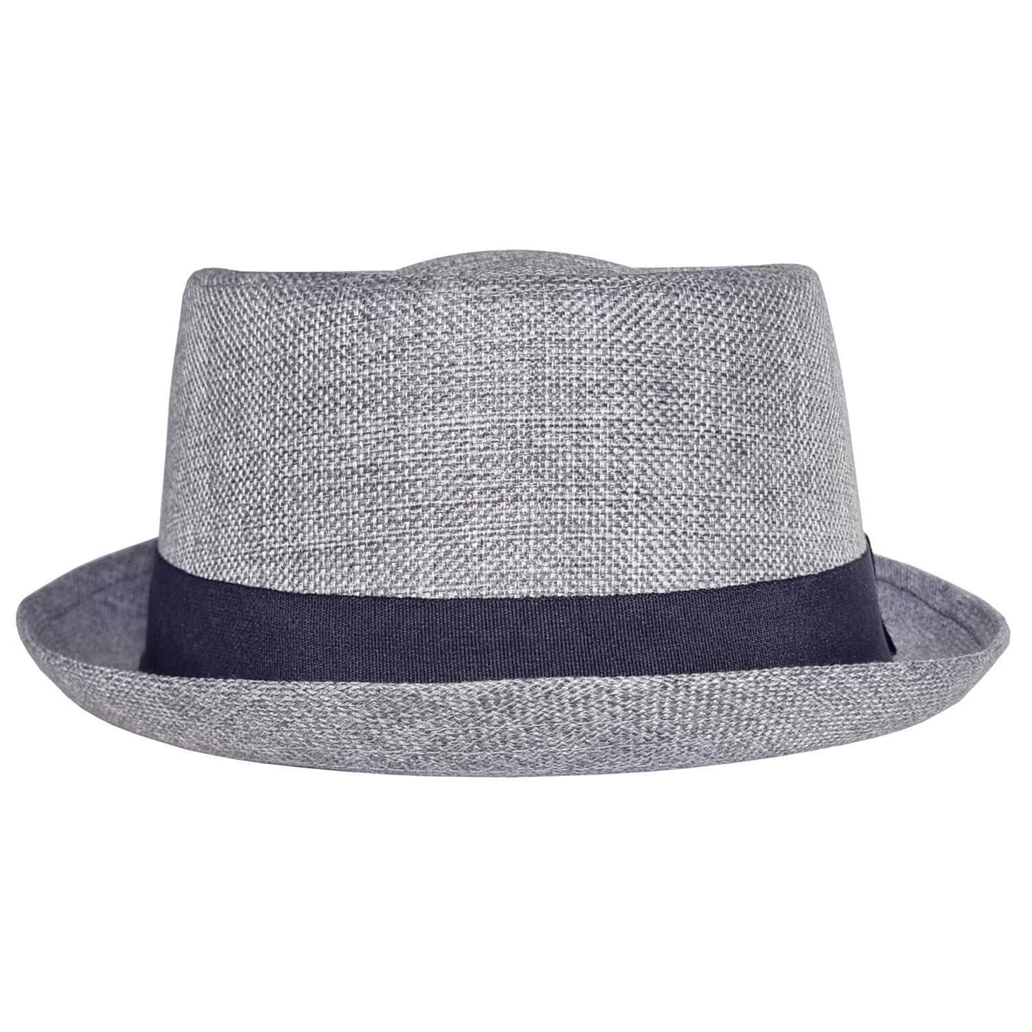 Pork Pie Hat, Grey, Front View