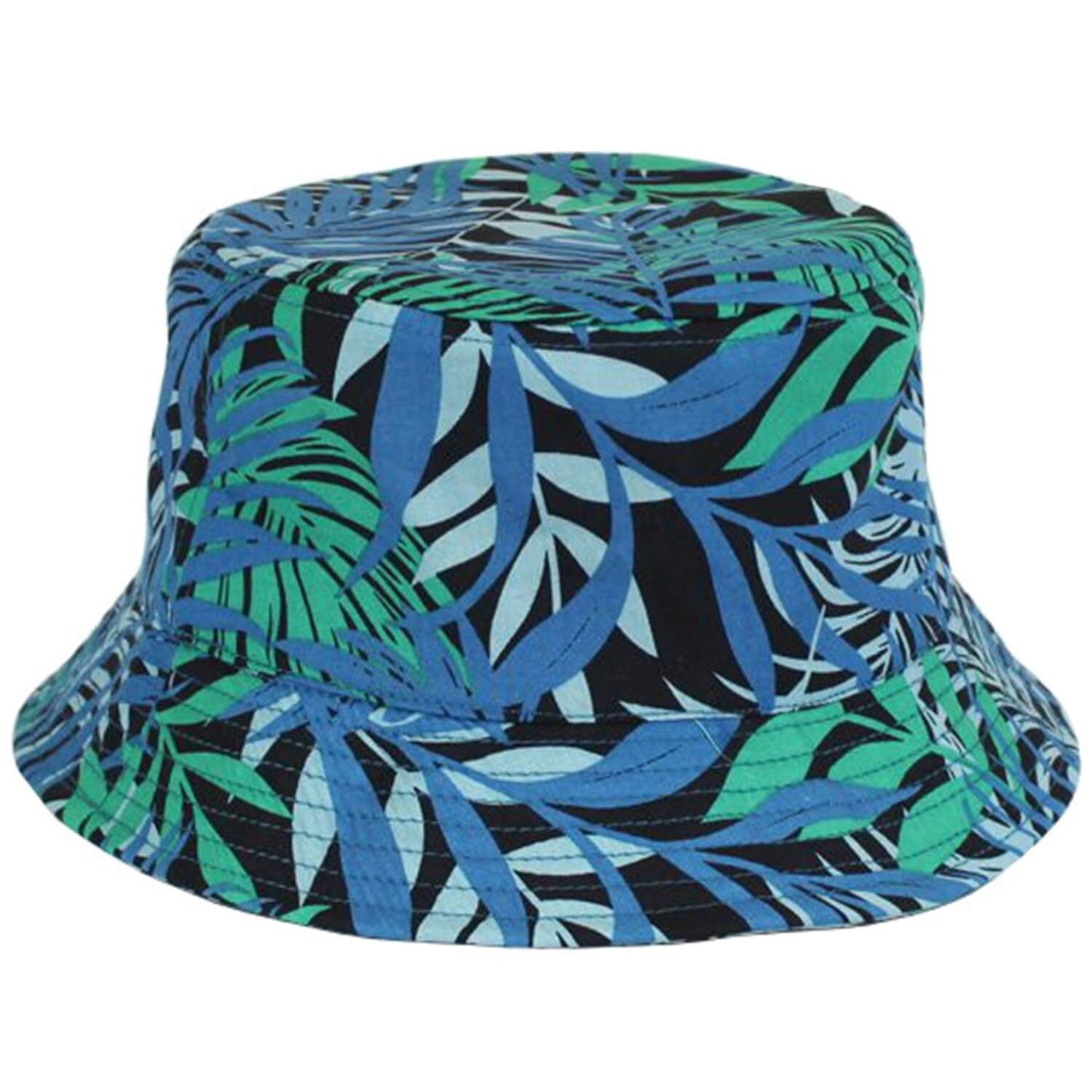 Bucket Hat, Blue, Tropical Print, Sun Hat