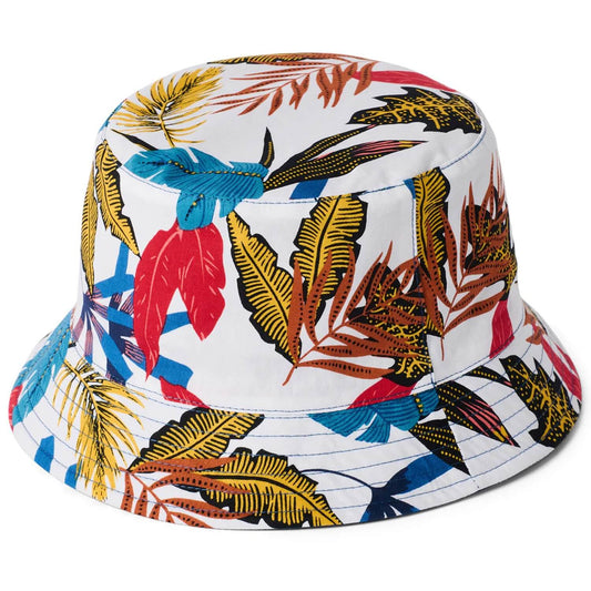 Reversible Bucket Hat, Floral or plain Teal