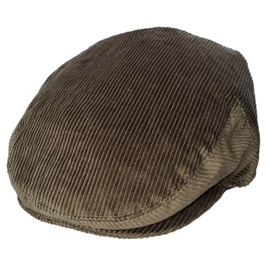 Flat Cap, Olive Green, Corduroy, Hat