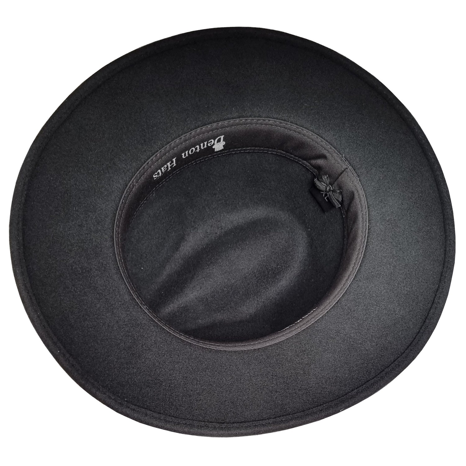 Fedora Hat, Black, Cowboy, Wool, Interior View