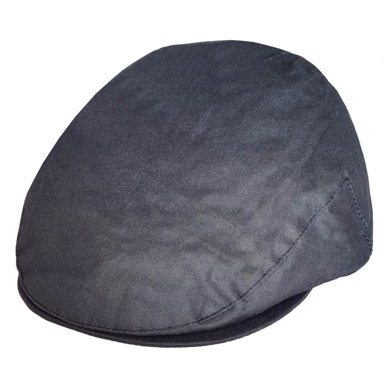 Waxed Flat Cap, Navy Blue, Rain Cap