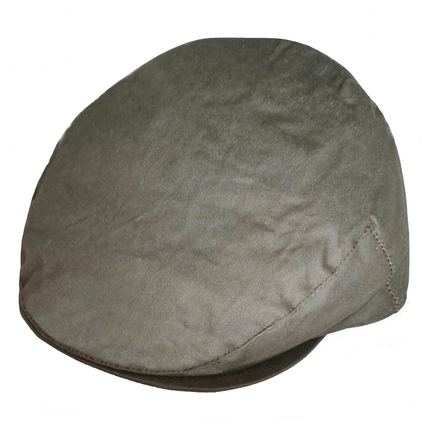 Flat Cap, Olive Green, Waxed