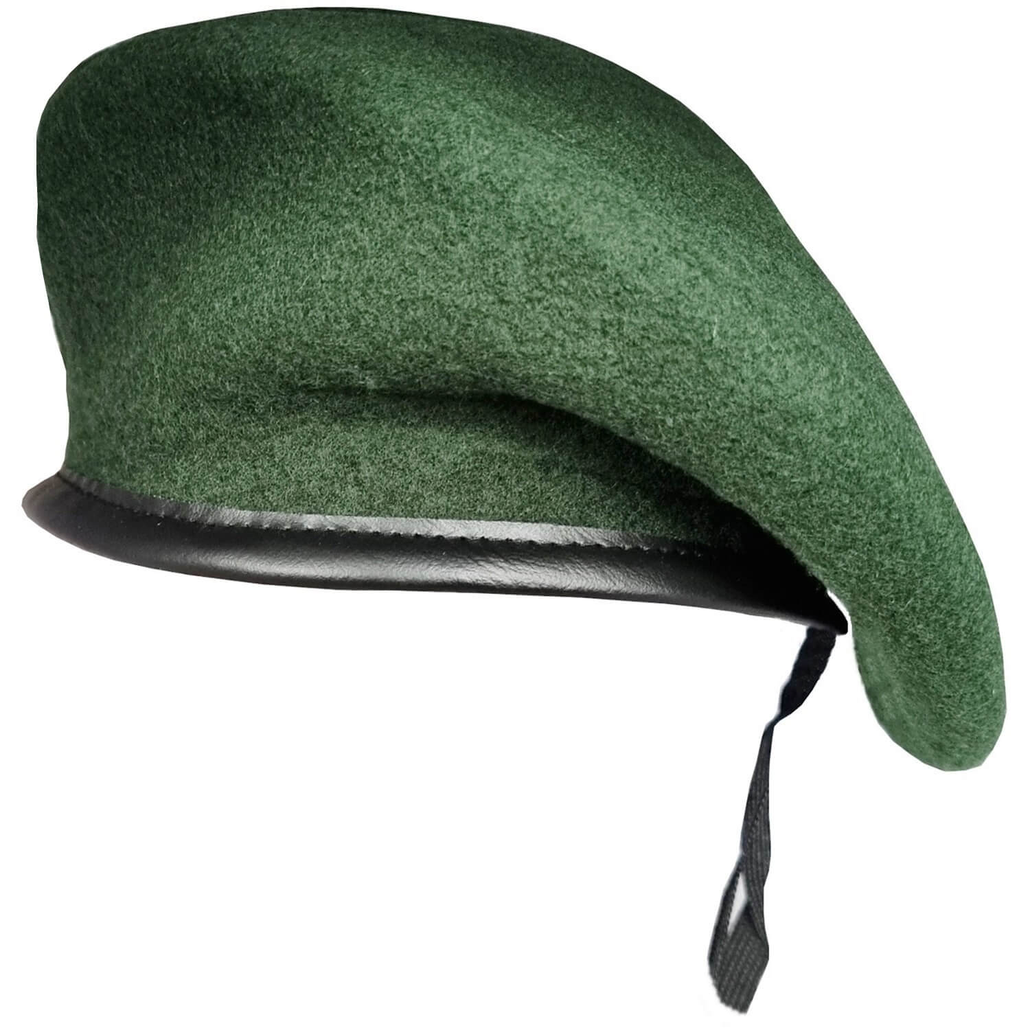 Beret Hat, Green, Wool Army Cap