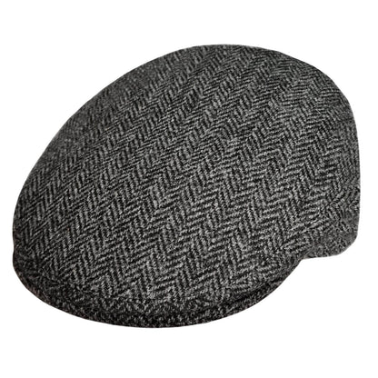 Flat Cap, Grey, Harris Tweed Hat