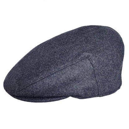 Flat Cap, Grey, Melton, Twill, Newsboy, Side View