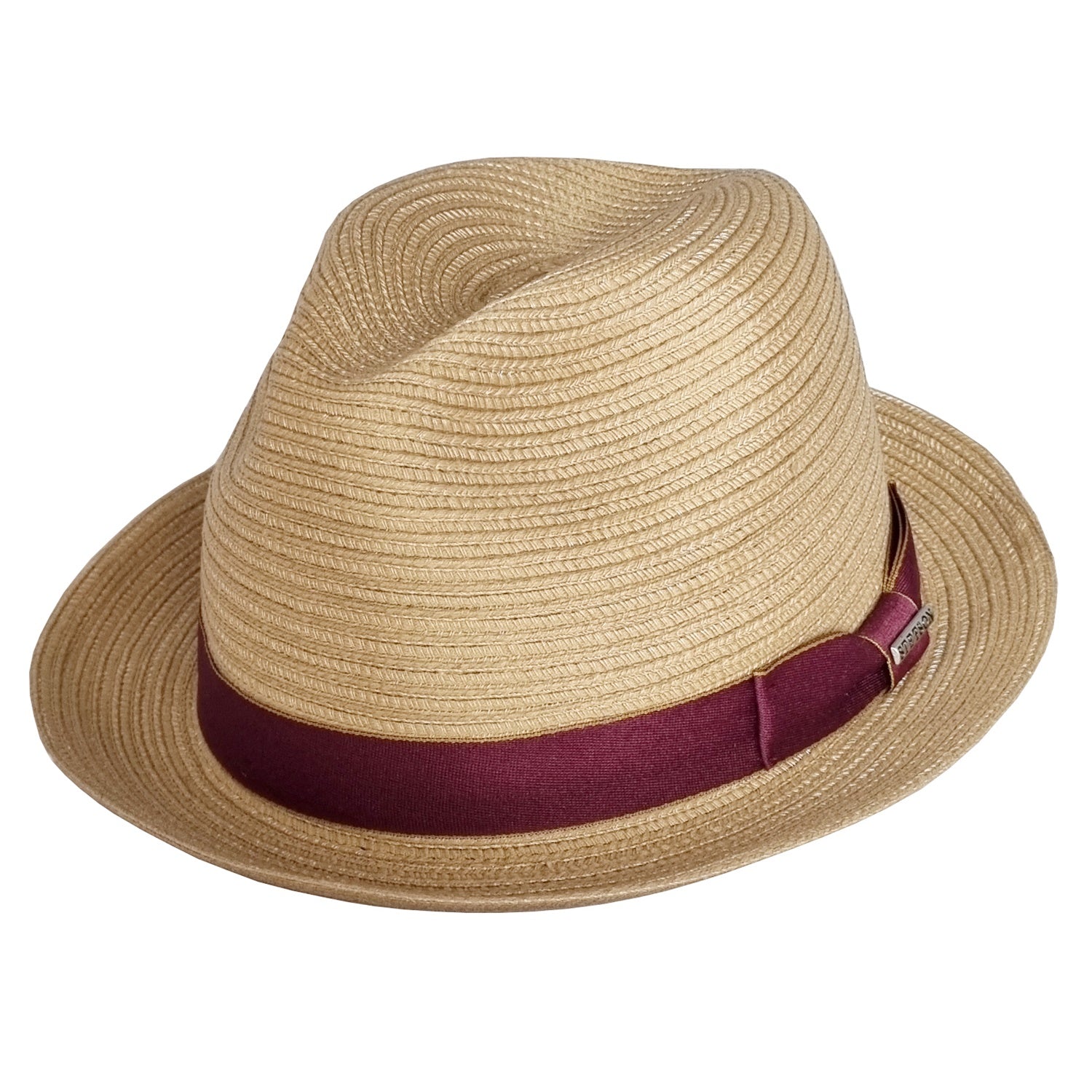 Straw Pork Pie Hat, Natural, Stetson