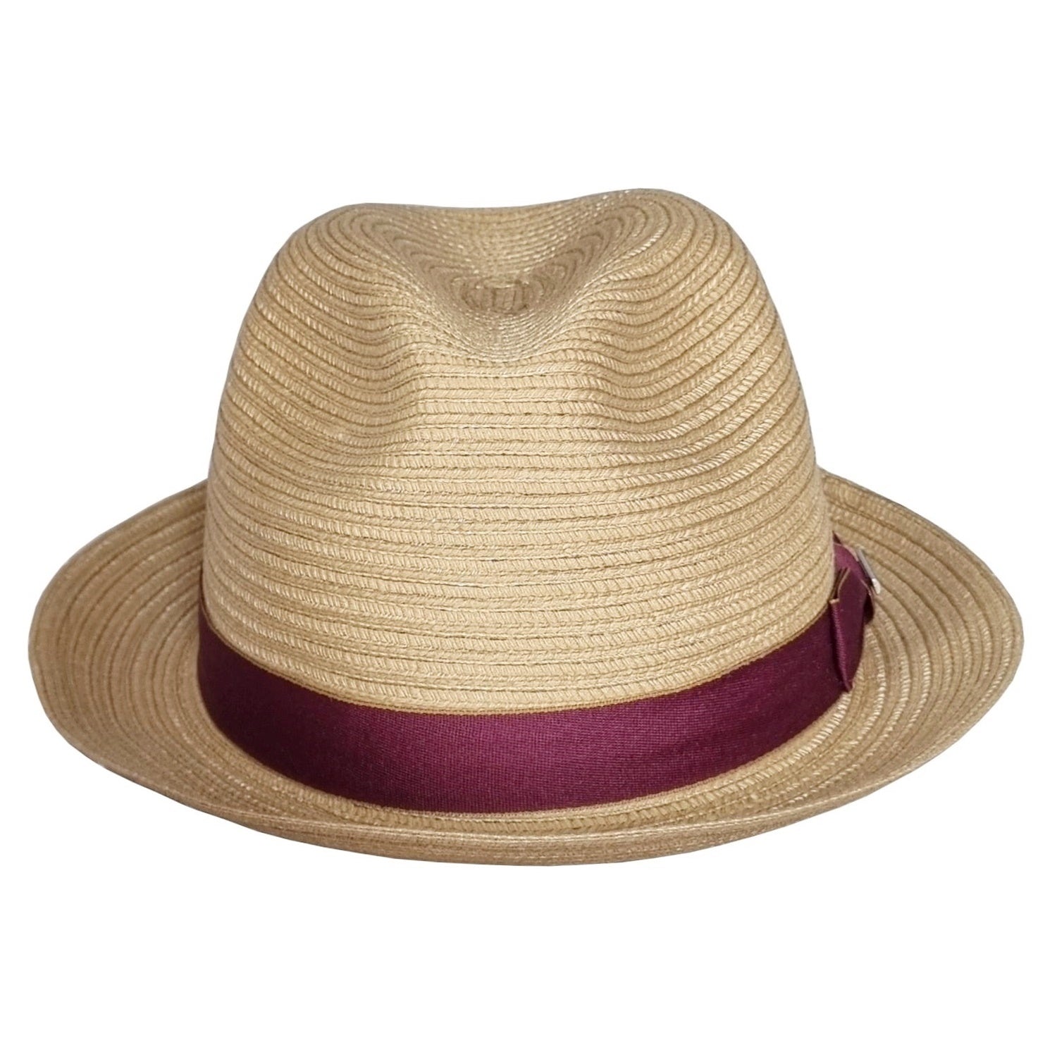 Straw Pork Pie Hat, Natural, Stetson, Front View