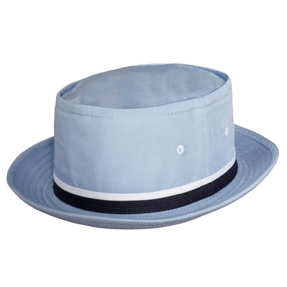 Bucket Hat, Light Blue, Pork Pie Hat, Bob Mortimer Hat