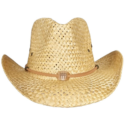 Cowboy Hat, Natural, Straw, Front View