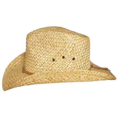 Cowboy Hat, Natural, Straw, Side View