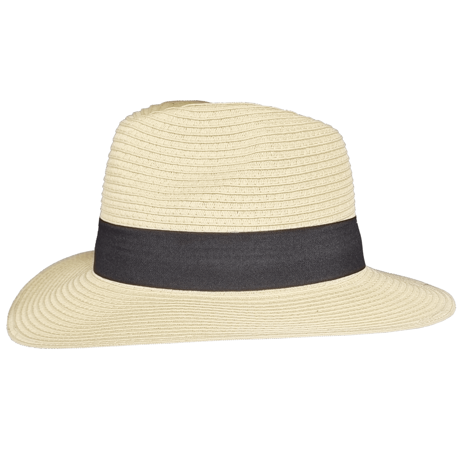 Straw Fedora Hat, Cream, Panama