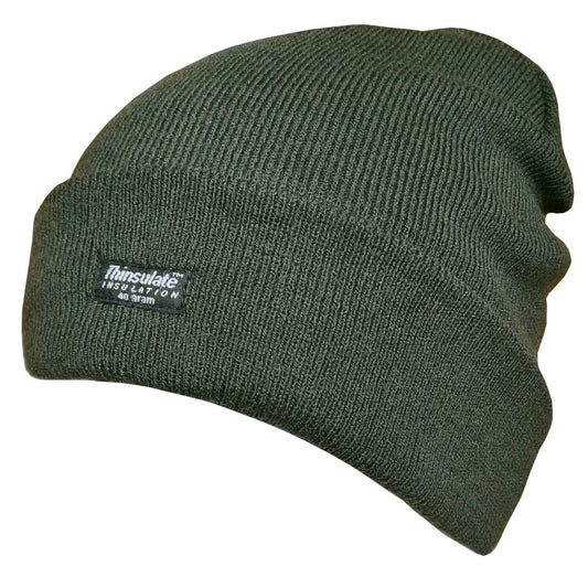 Beanie Hat, Dark Green, Thinsulate