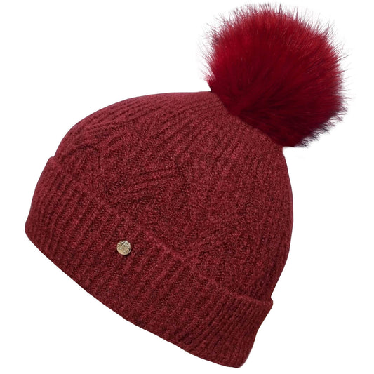 Beanie, Red, Failsworth, Pompom