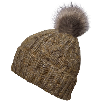 Beanie, Sage Green, Fur Pompom, Failsworth