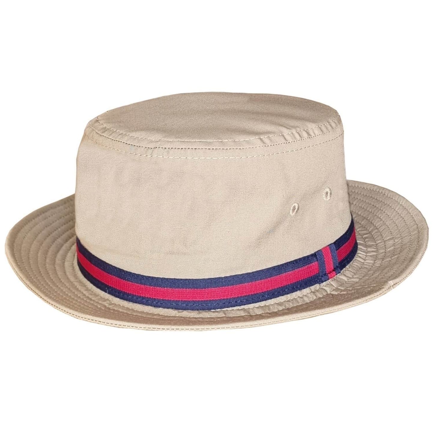 Packable Poplin Bucket Hat Grey, Tan, White - Dorfman Pacific