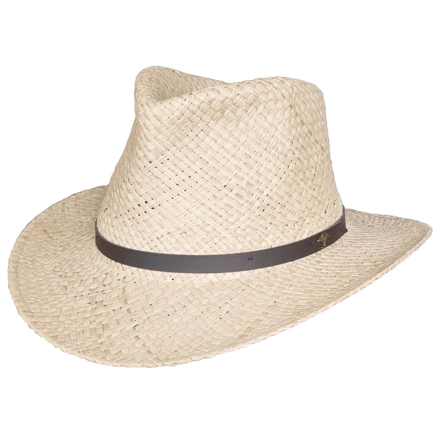 Raffia Straw Sun Hat, Natural, Cowboy Hat