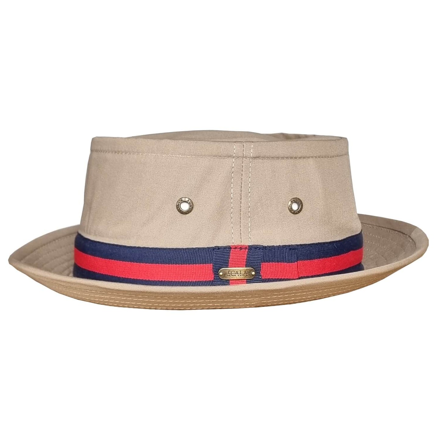 Pork Pie Hat, Khaki, Bucket Hat, Side View