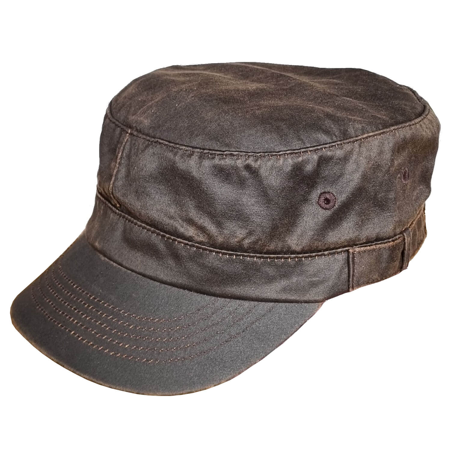 Cadet Cap, Brown, Army Cap, Angled View