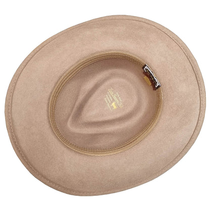 Cowboy Hat, Putty Colour, Wool Western Hat, Lining View