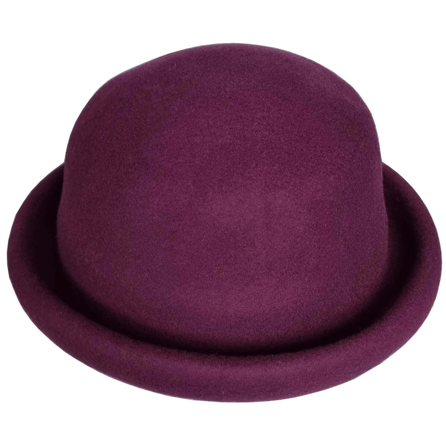 Cloche Hat, Burgundy, Bell Shaped, Bowler