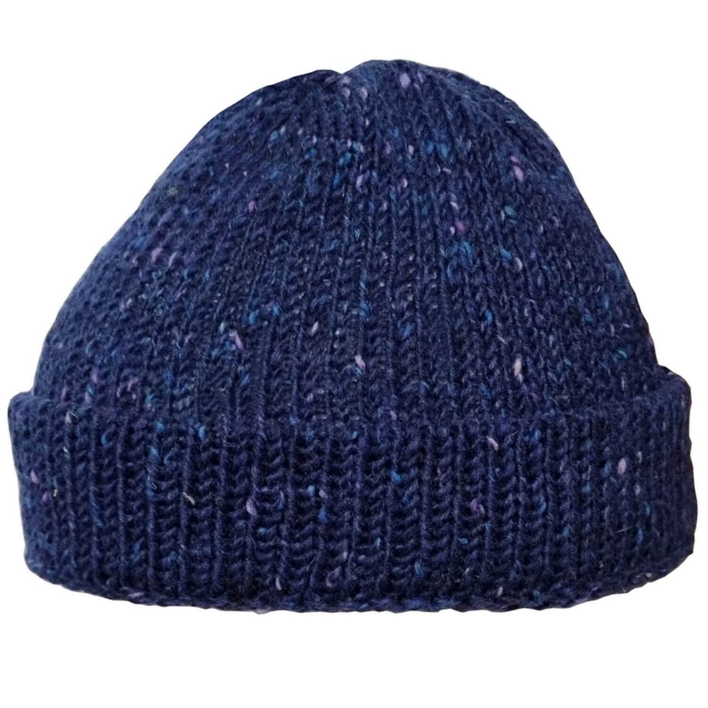 Beanie Hat, Navy, Watch Cap, Front View