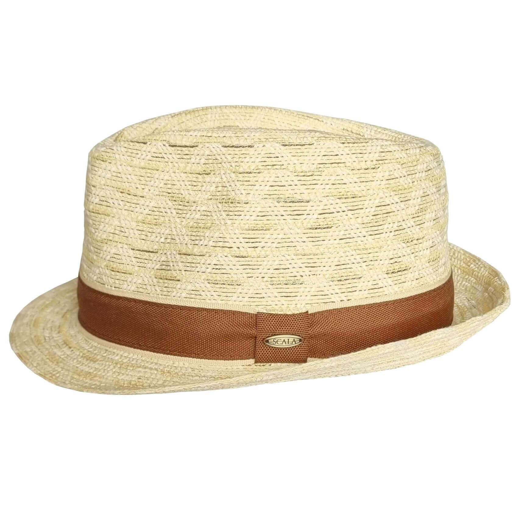 Trilby Hat, Sun Hat, Natural, Side View