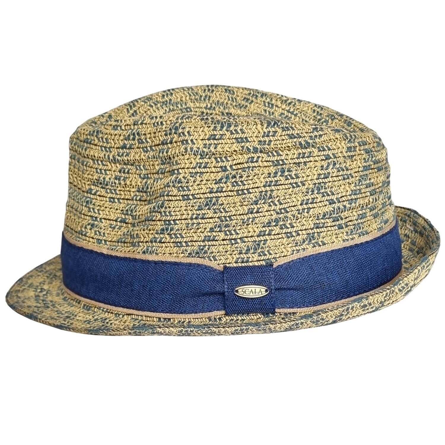 Trilby Hat, Sun Hat, Blue, Side View
