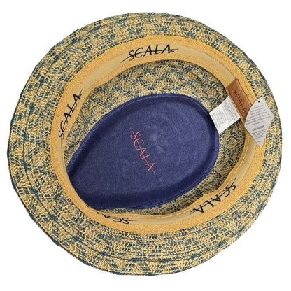Trilby Hat, Sun Hat, Blue, Interior View