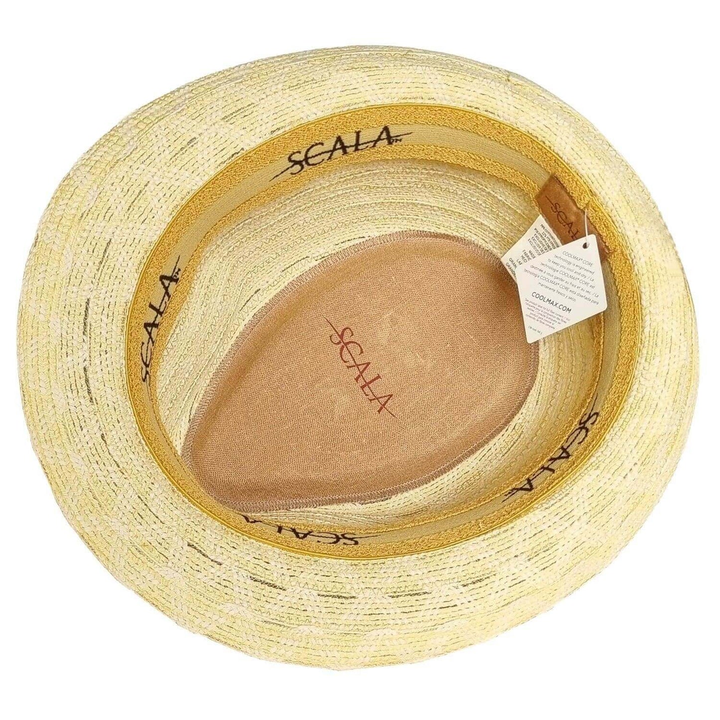 Trilby Hat, Sun Hat, Natural, Interior View