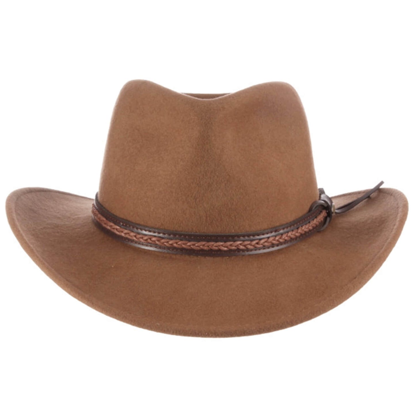 Cowboy Hat, Colour Pecan, Wool, Front View