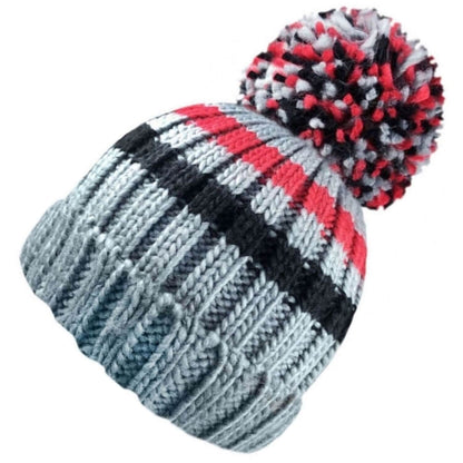 Beanie Hat, Grey, Striped, Childrens