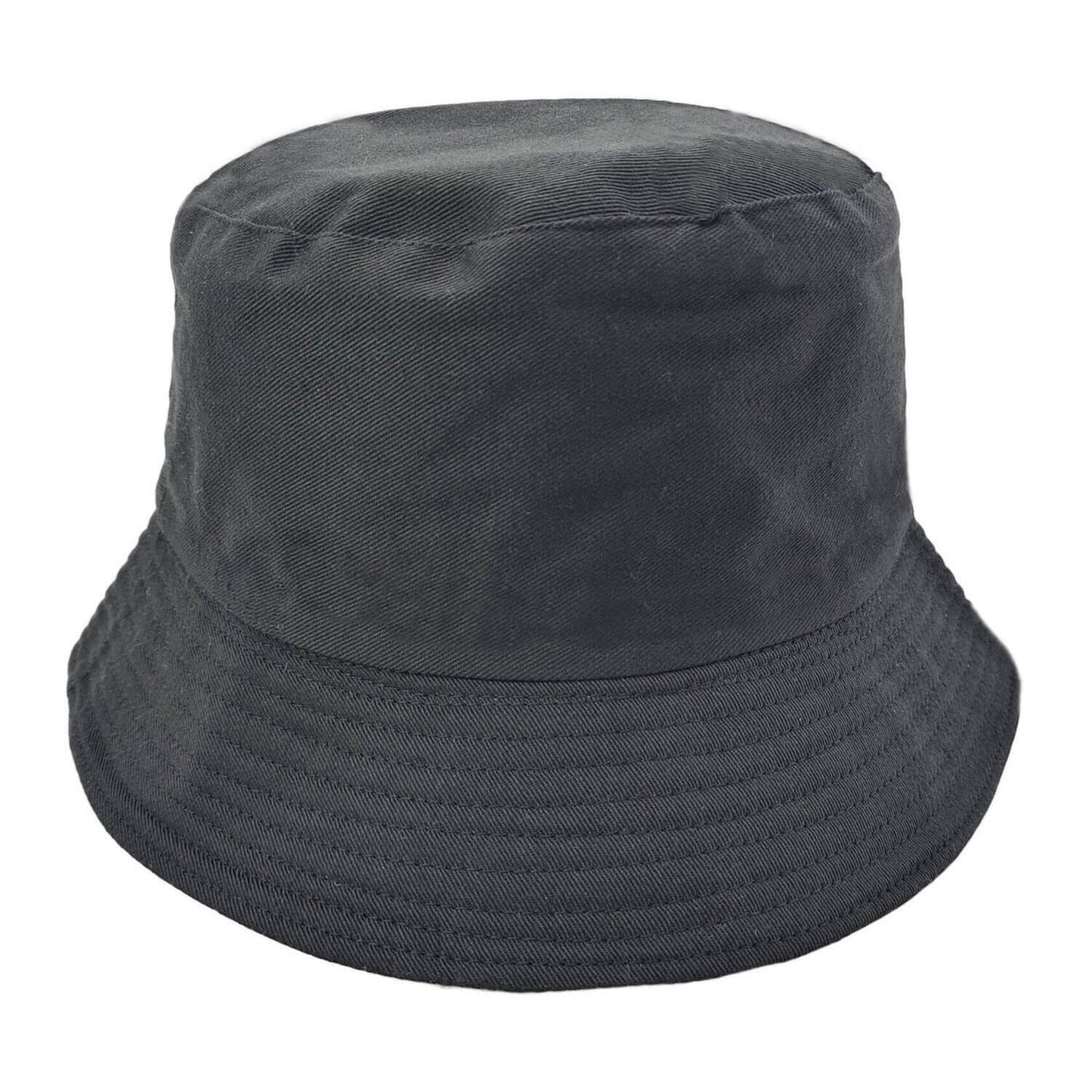 Plain Black Bucket Hat