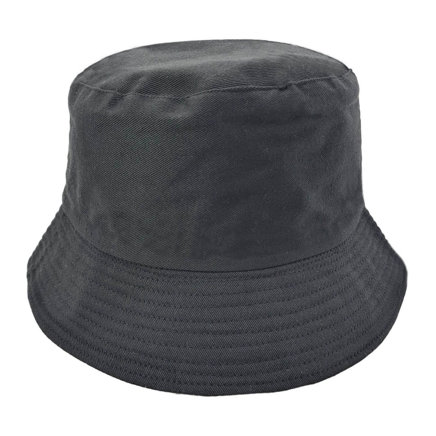 Plain Black Bucket Hat